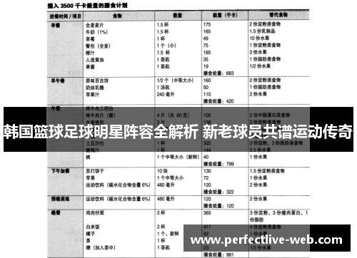 韩国篮球足球明星阵容全解析 新老球员共谱运动传奇